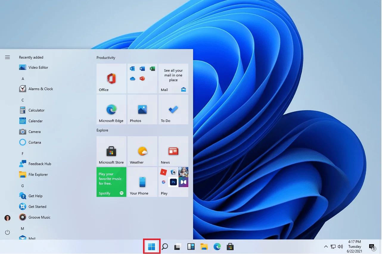windows starter icon to microsoft store