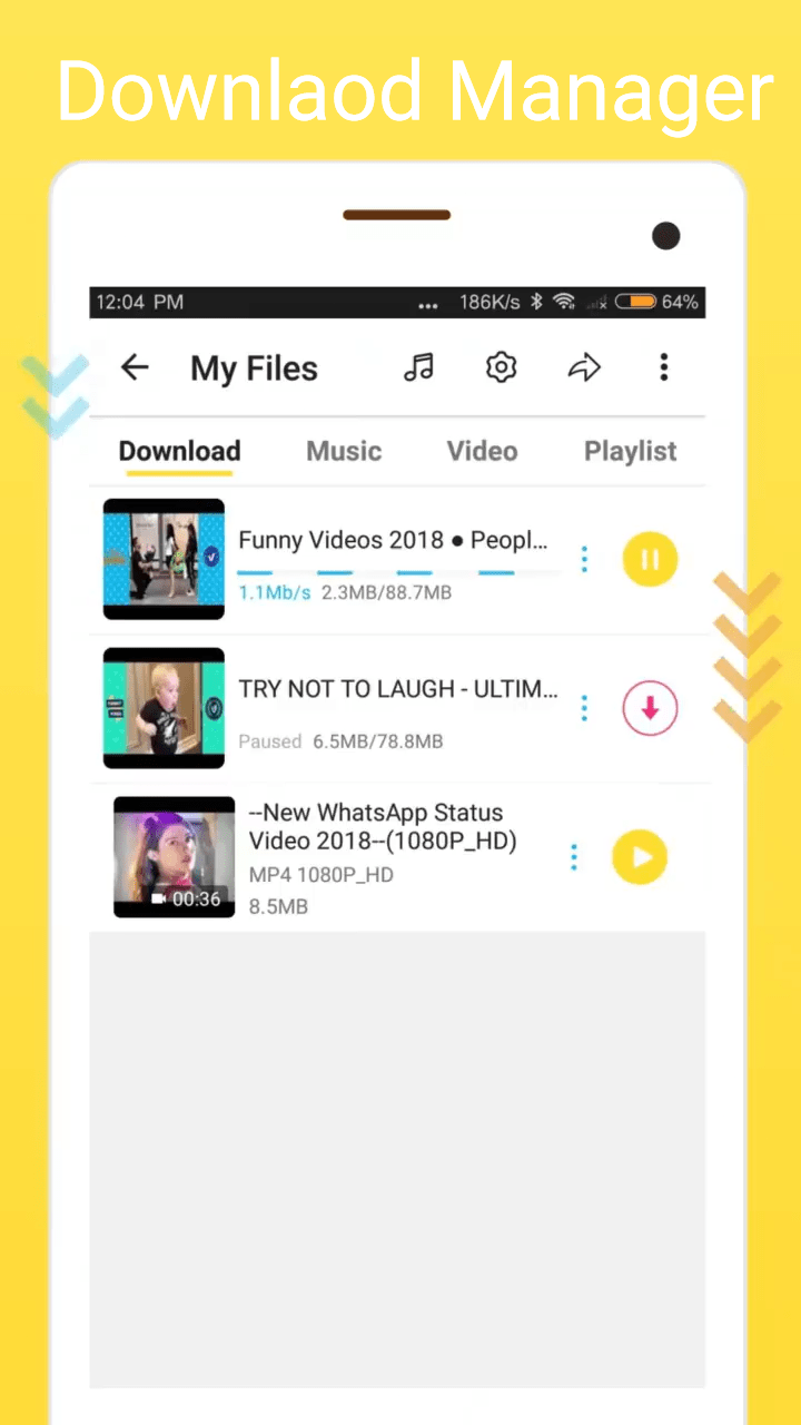Video Manager Feature in Snaptube